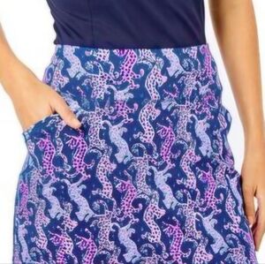 Lilly Pulitzer Skort Sabbia UPF 50+ Luxletic Oyster Bay Navy XL- Like NEW